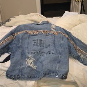 Over sized jean jacket